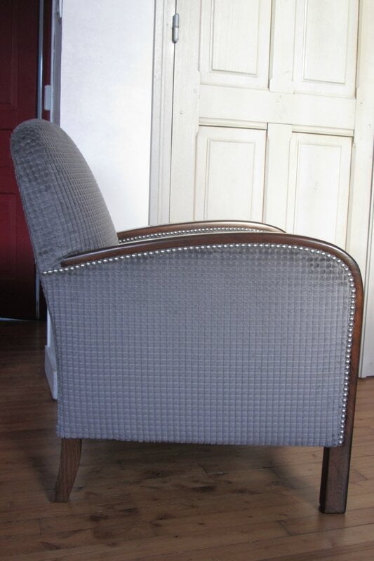 fauteuil art d&eacute;co tapissier &agrave; Bohars
