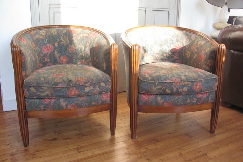 fauteuil tonneau tapissier à Brest