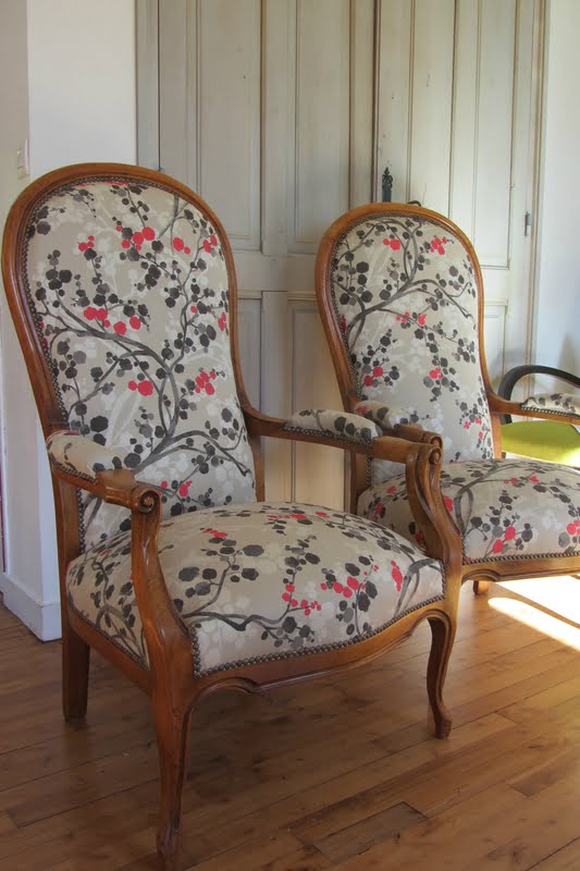 changer le tissu d'un fauteuil voltaire tapissier à Brest