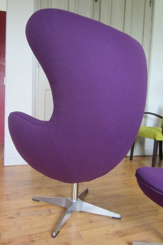 fauteuil Egg tissu lana II Englisch Dekor