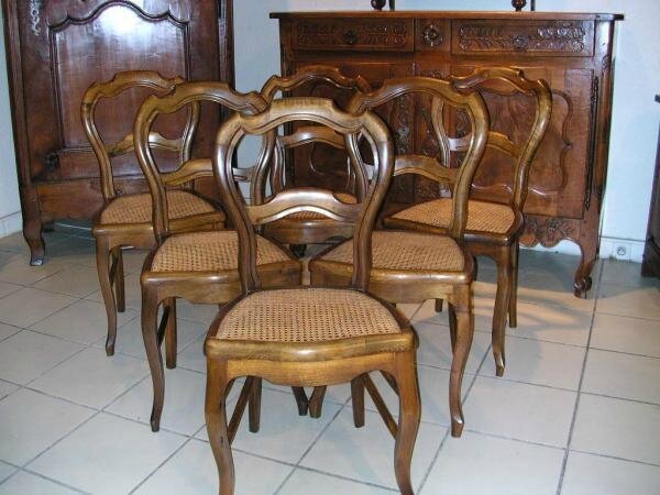 chaises cannées
