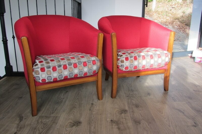 fauteuils tonneaux tapissier à Brest