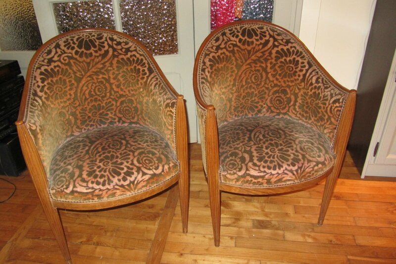 Paire de fauteuils ann&eacute;es 30