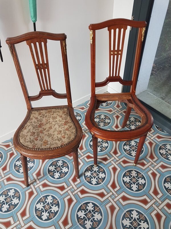 chaise empire &eacute;b&eacute;nisterie