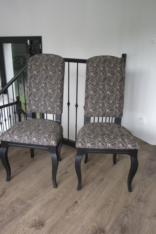 chaises retapiss&eacute;es Brest