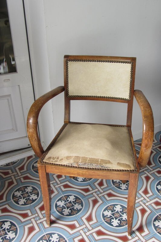 Fauteuil bridge &agrave; retapisser