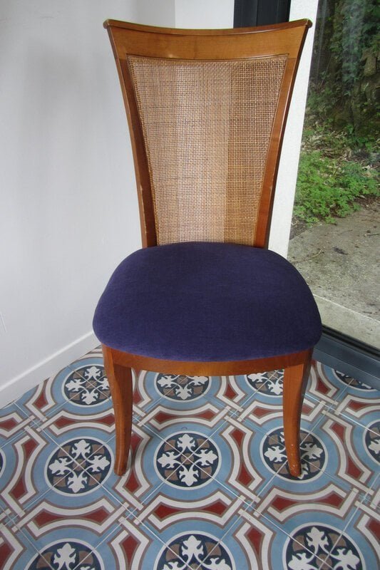amara violet galette de chaise &agrave; retapisser