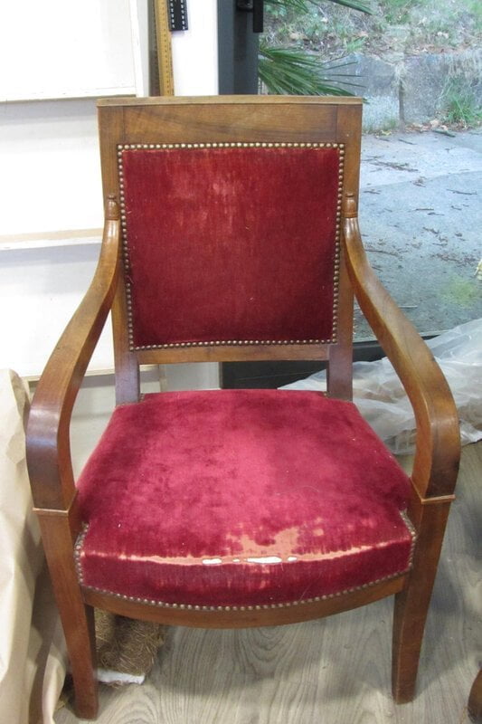 fauteuil style restauration &agrave; retapisser