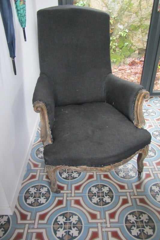 fauteuil anglais à retapisser (2)