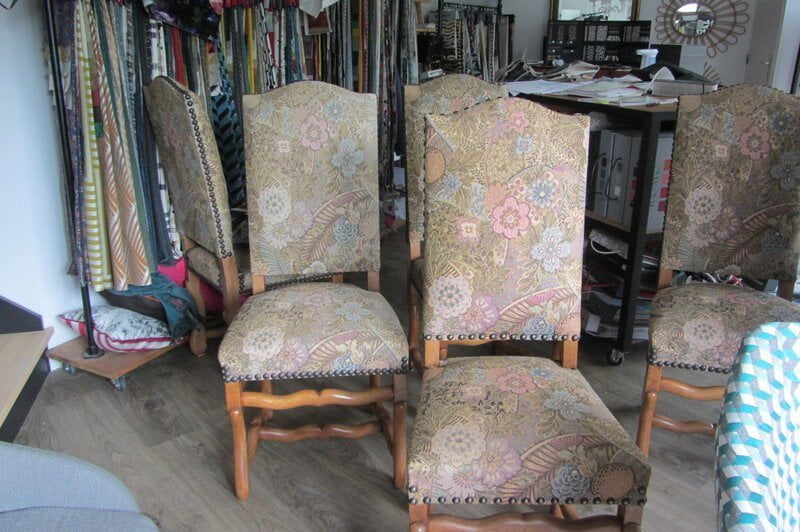 chaises Louis XIII à retapisser