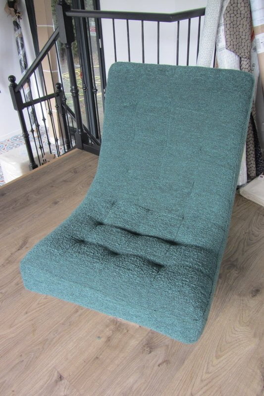 fauteuil tissu bouclette