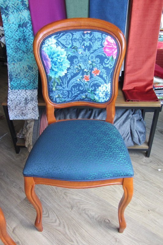 chaise tissu floral