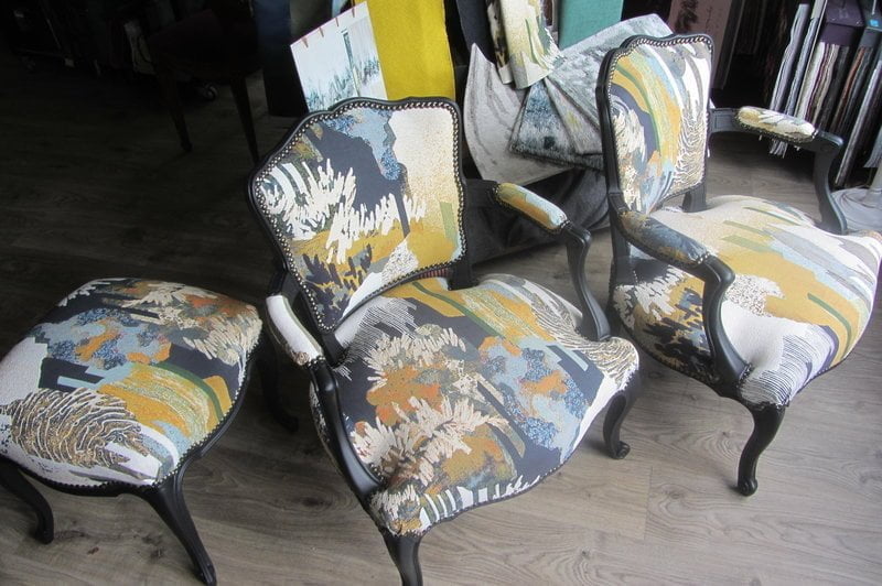 fauteuils et repose pied
