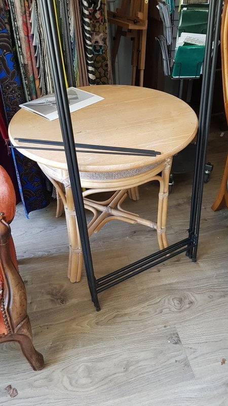 table rotin &agrave; repeindre