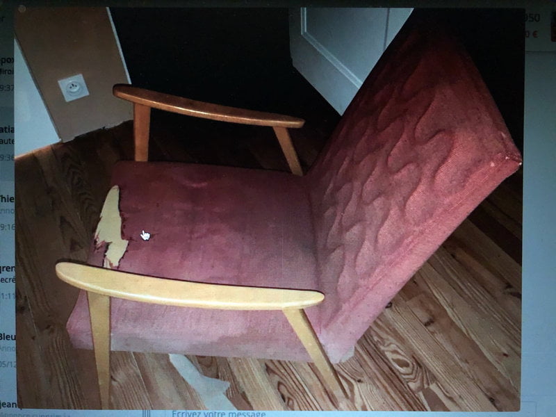 fauteuil ann&eacute;es 50 &agrave; retapisser (2)